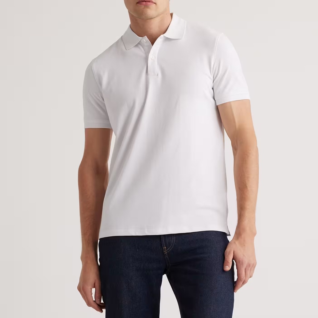 Nwt Quince Classic White Polo Shirt Sz Xl